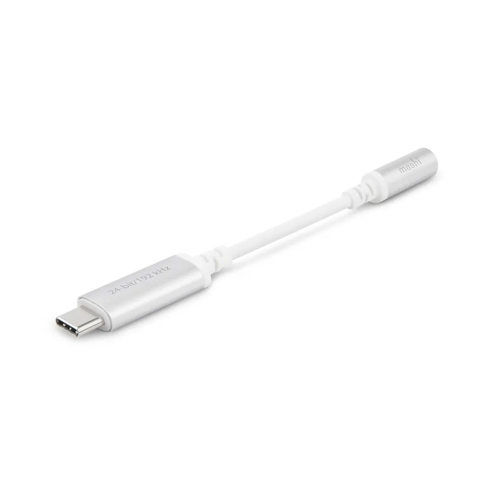 Moshi Cables and Adapters USB-C to 3.5 mm Digital Audio Adapter adaptateur audio argent
