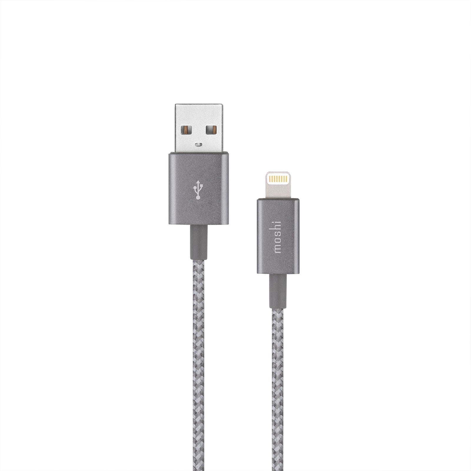 MOSHI Integra USB-A to Lightning Charge & Sync Cable câble Lightning 0,25 m gris titane