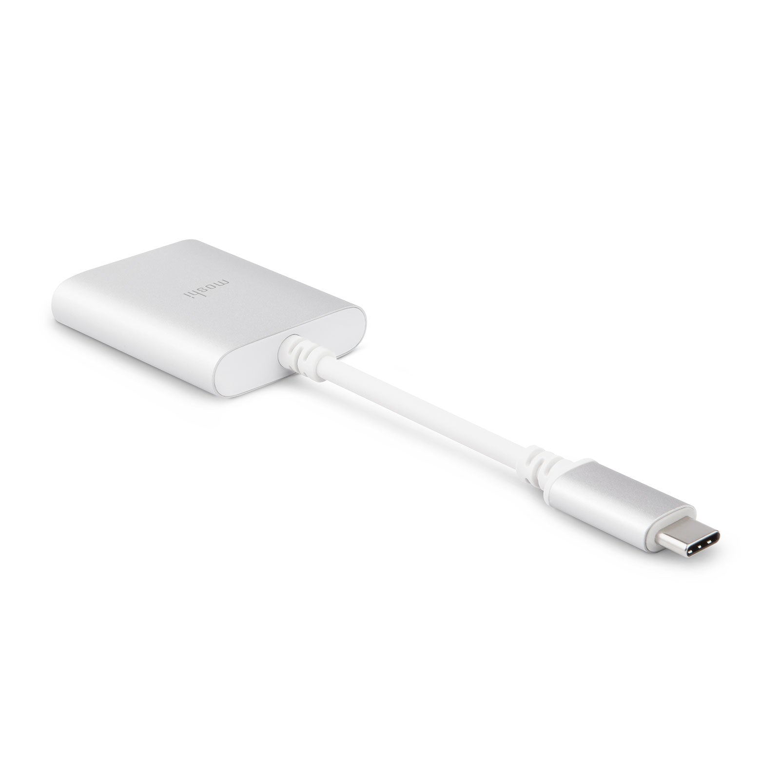 MOSHI Cables and Adapters USB-C to 3.5 mm Audio Adapter with USB-C Charging adaptateur audio argent