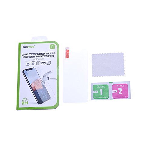 Tekmee Protections d'écran et coques iPhone X verre trempé 9H