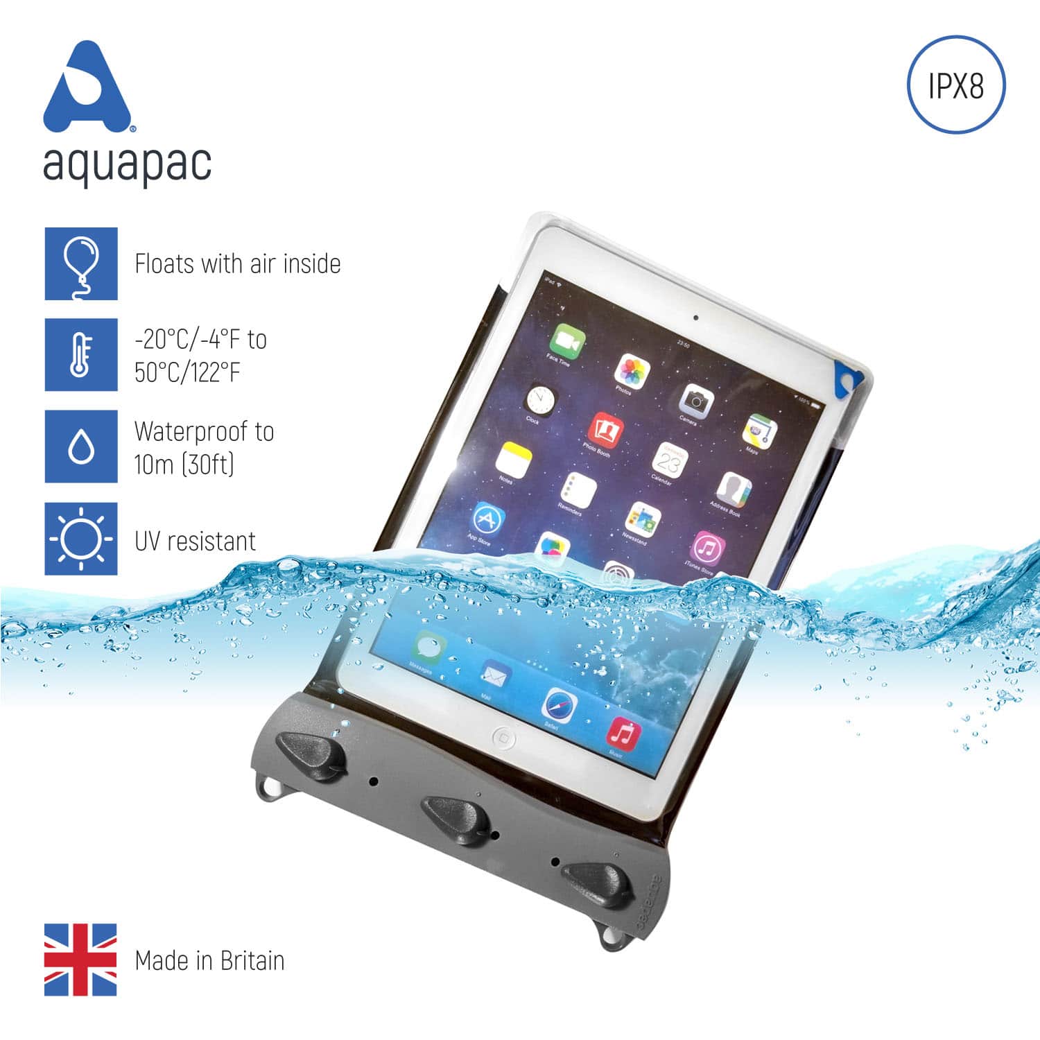 Aquapac Tablets, iPads & E-Readers Foam-Backed Waterproof Tablet Case Standard étui tablette