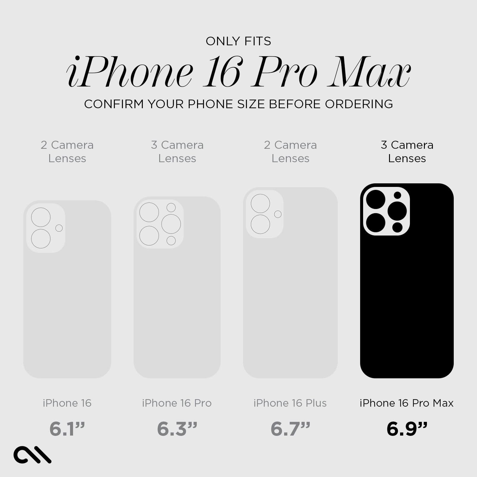 CASE-MATE Phone Cases Waterfall Silver MagSafe coque iPhone 16 Pro Max argent