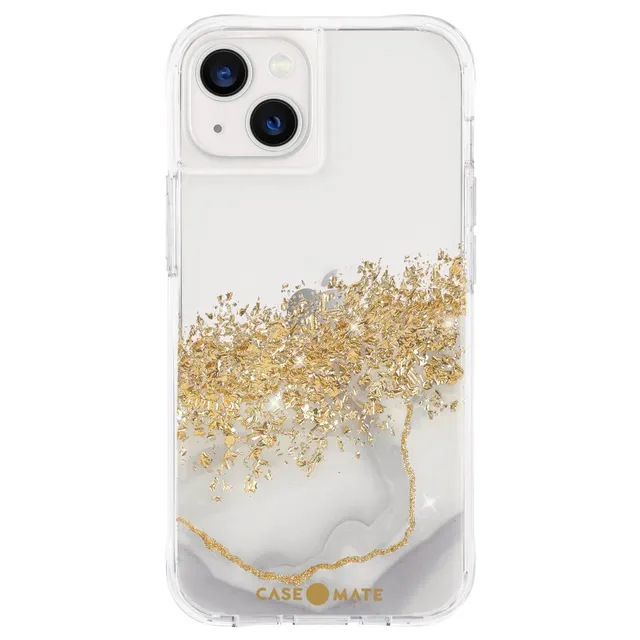 CASE-MATE Karat Marble coque iPhone 13 marbre doré antichoc