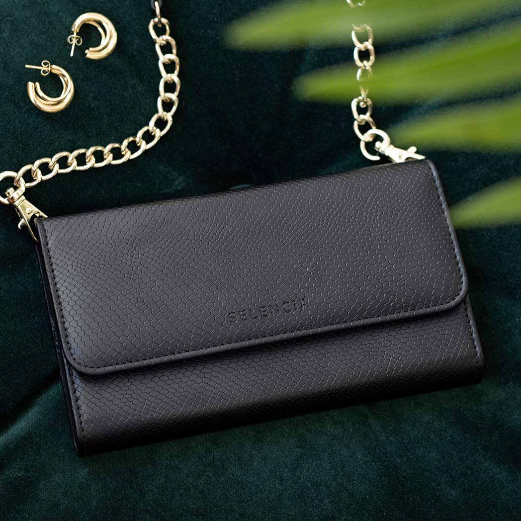 SELENCIA Tierra pochette iPhone 11 avec coque magnétique