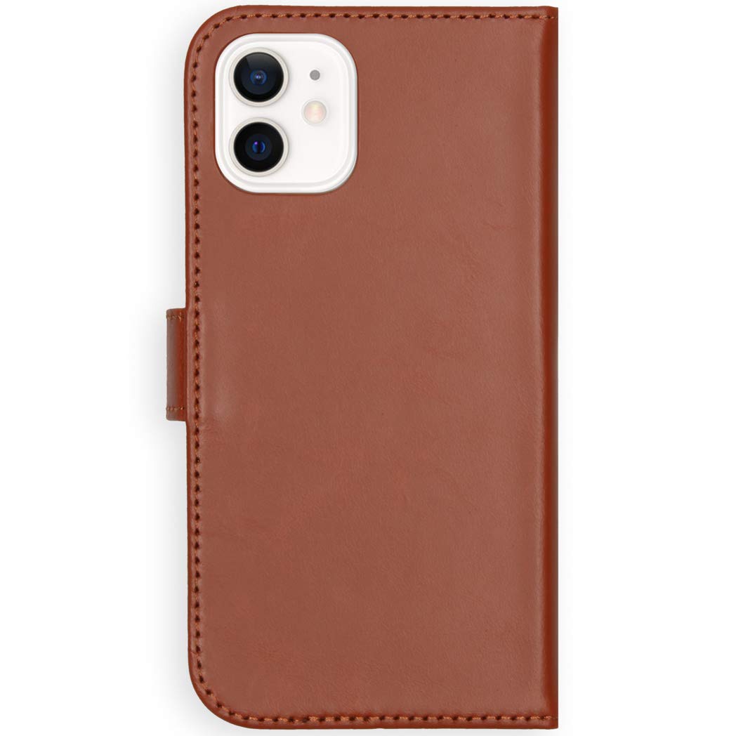 Selencia Era étui à rabat iPhone 12 Mini marron, cuir, 3 cartes
