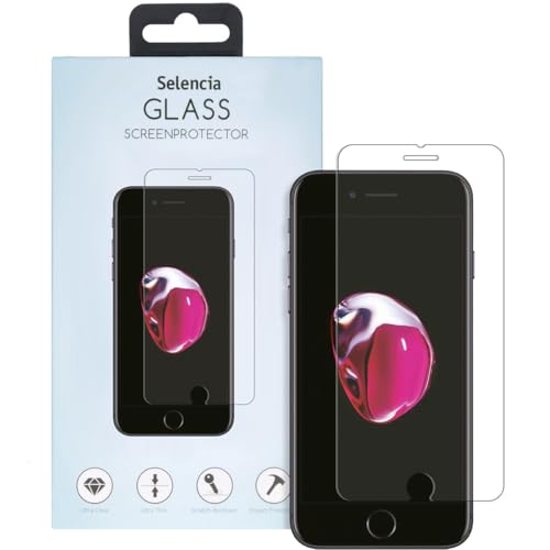SELENCIA Protection d’écran en verre trempé iPhone 8 Plus 7 Plus transparent