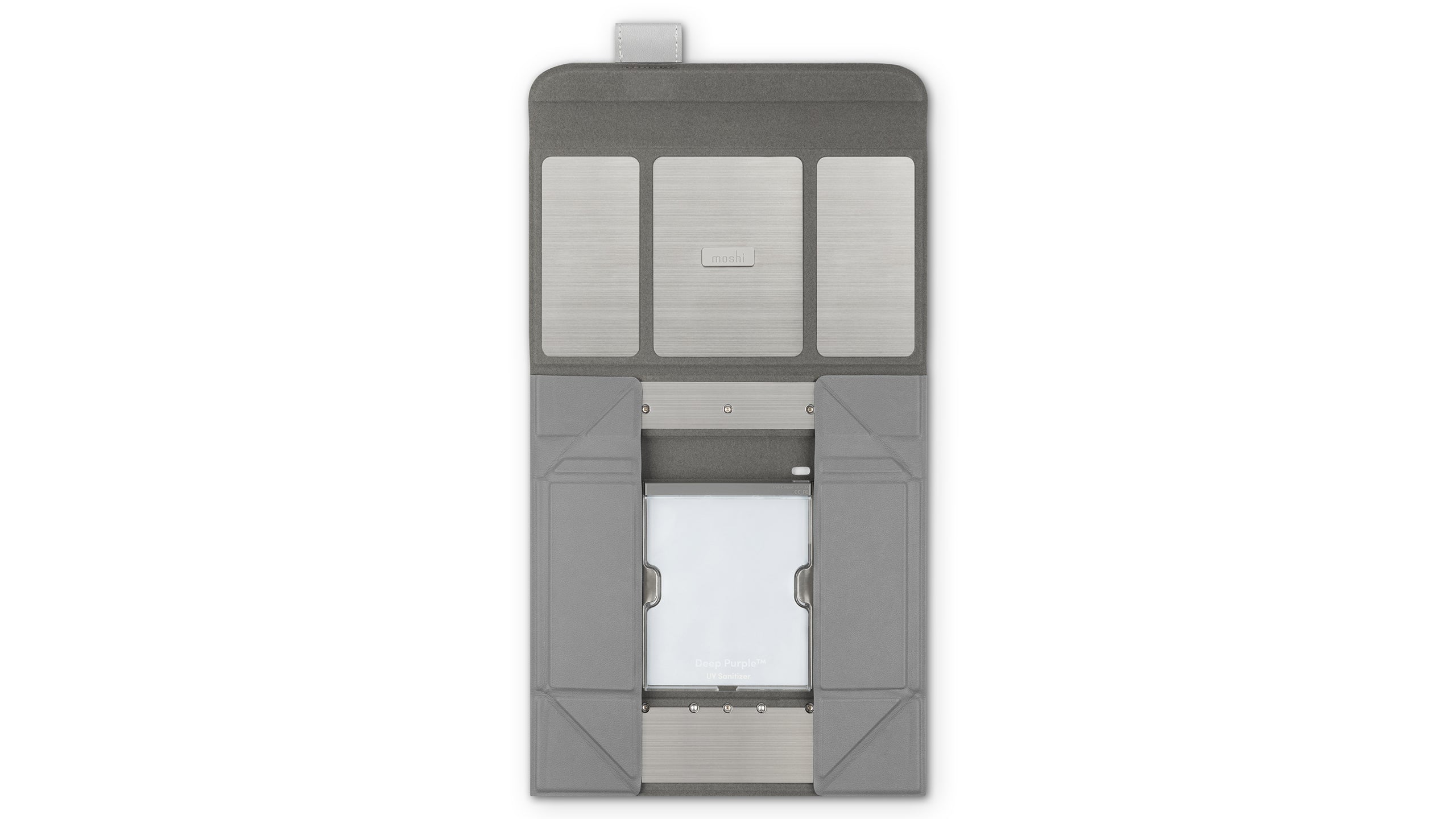 Moshi Wellness Deep Purple™ UV Sanitizer désinfecteur UV gris pliable