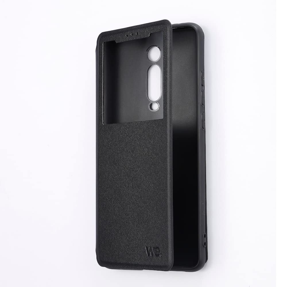 WE Accessoires Smartphone Xiaomi Mi 9T étui noir, rabat magnétique