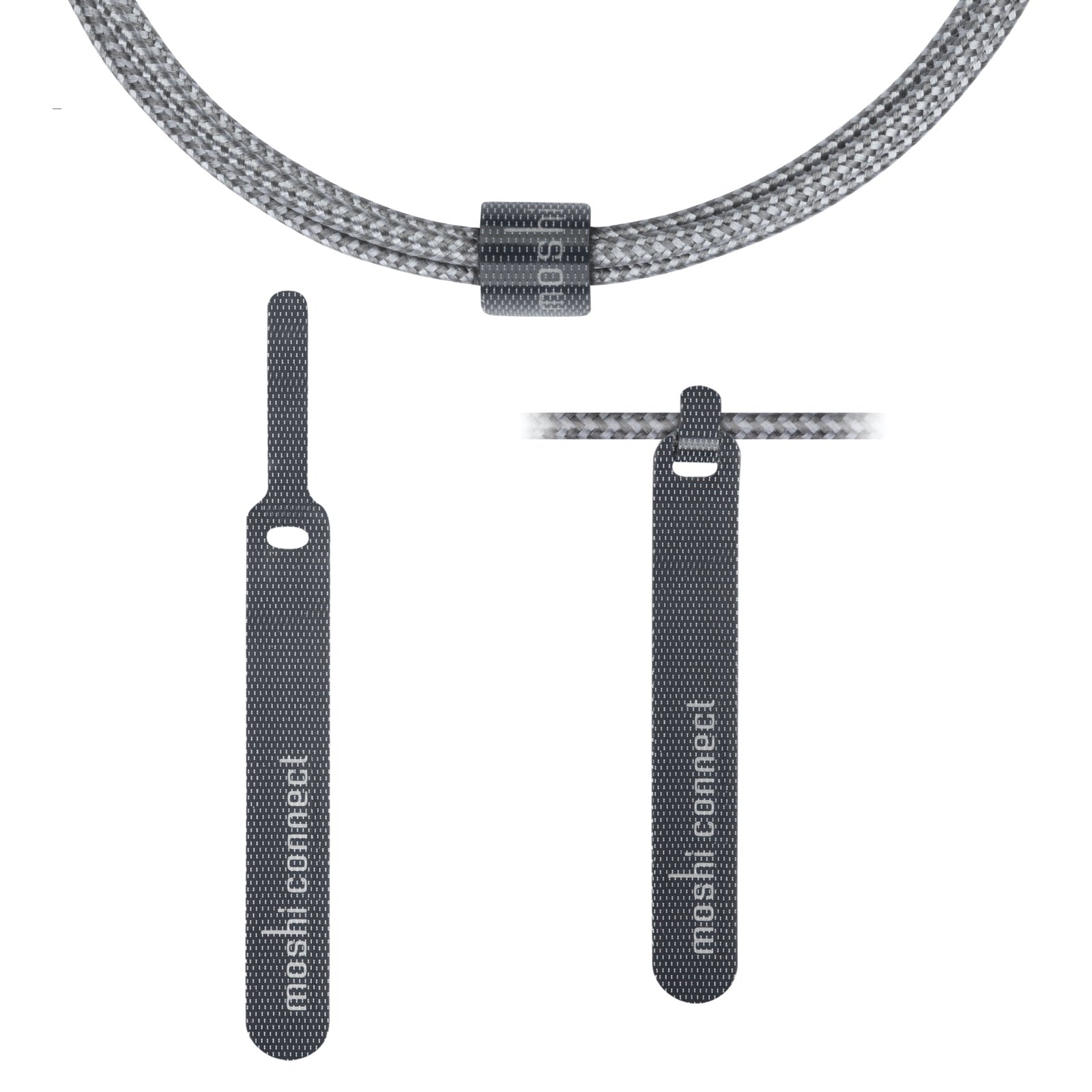 MOSHI Integra USB-A to Lightning Charge & Sync Cable câble Lightning 0,25 m gris titane