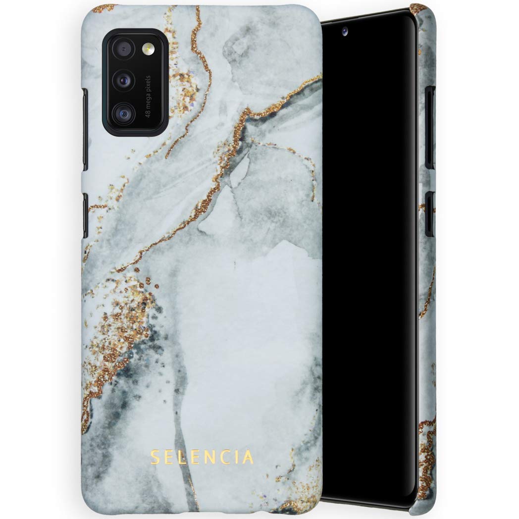 Selencia Coque arrière Maya coque Samsung Galaxy A41 marbre mate fine