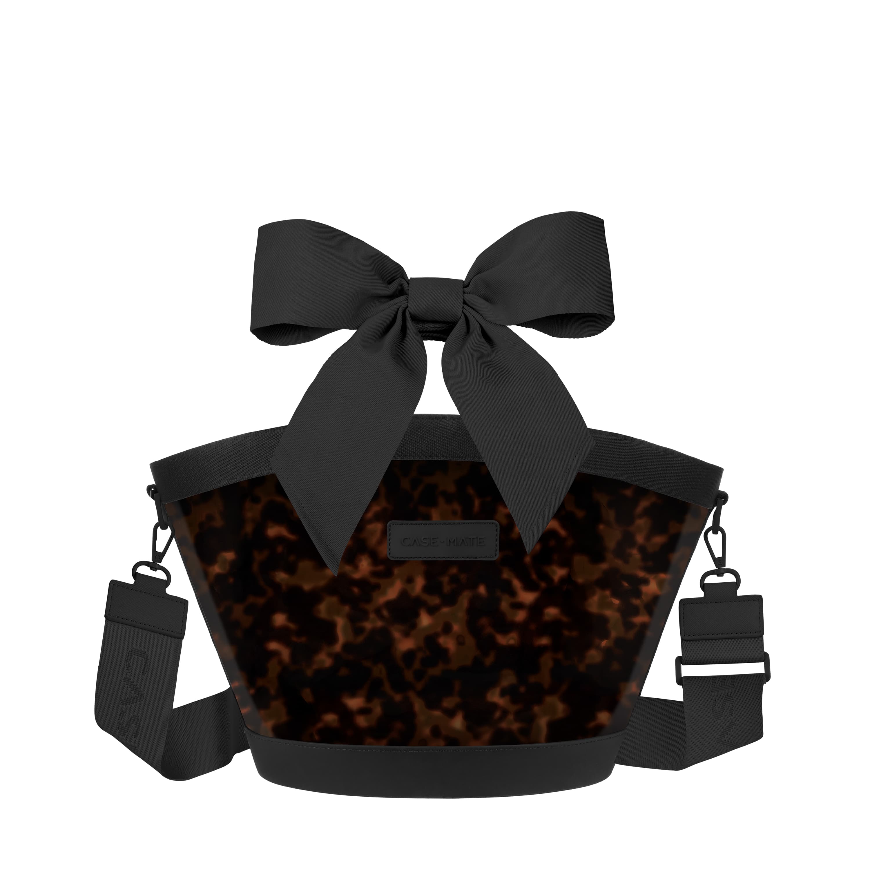 CASE-MATE Jelly Totes Jelly Cooler Tote sac isotherme 7 L Ballet Pink Bow et Tortoiseshell Bow isolé