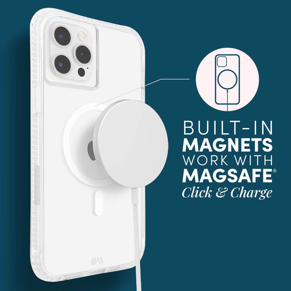 CASE-MATE Phone Cases Tough Clear Plus coque iPhone 13 Pro transparente MagSafe