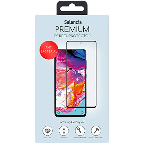 SELENCIA Protection d'écran Galaxy A71 Note 10 Lite, verre antibactérien