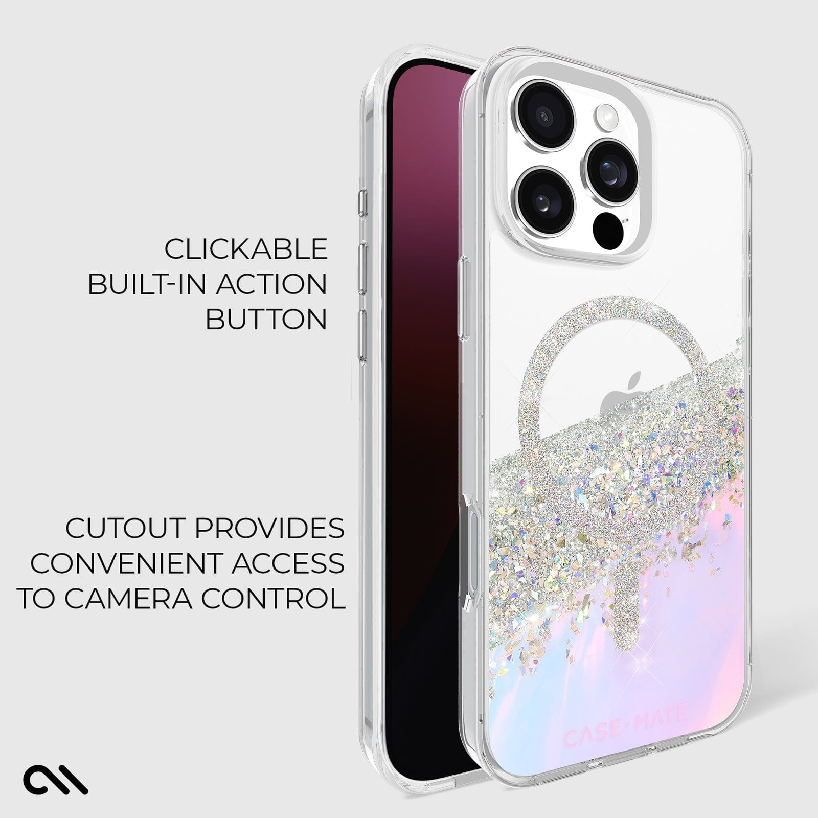 CASE-MATE Phone Cases Karat Soap Bubble MagSafe coque iPhone 16 Pro Max irisée