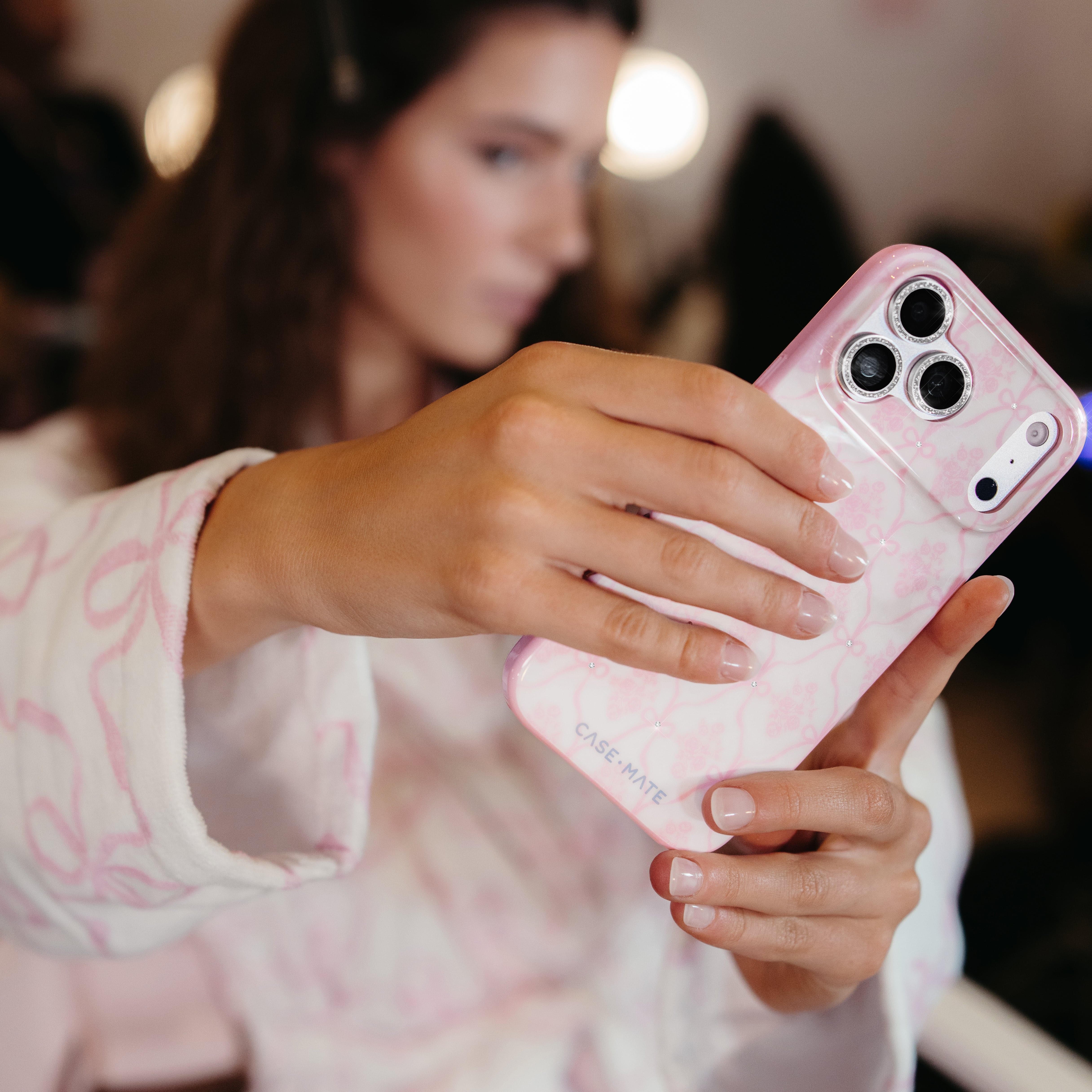 CASE-MATE Phone Cases Ballet Pink Bow MagSafe iPhone 17 Pro Max rose