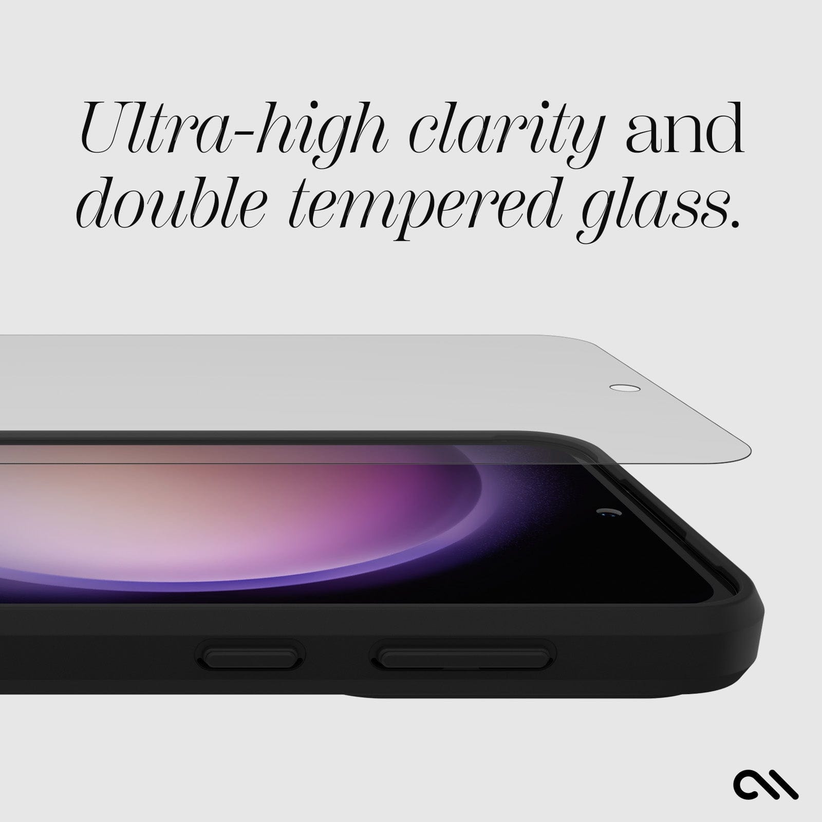 CASE-MATE Phone Cases Tough Black Case + Screen Protector coque Galaxy S23 FE noire antichute