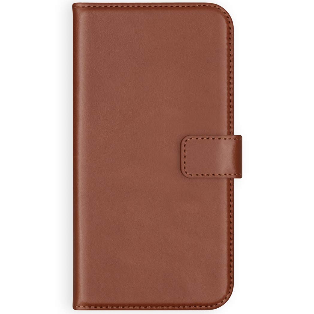 SELENCIA Étui à rabat Era Cuir Pochette Side Flip Case iPhone 12 Pro Max marron cuir