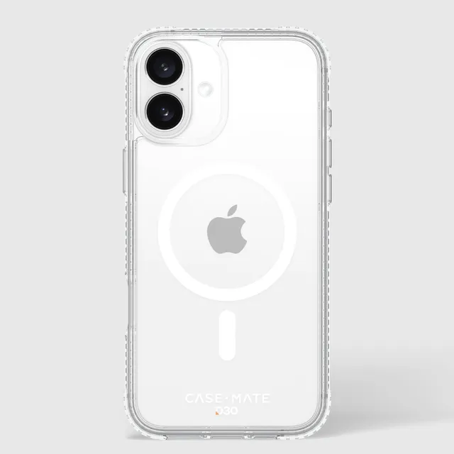 CASE-MATE Tough D3O Clear MagSafe coque iPhone 16 Plus transparente antichoc