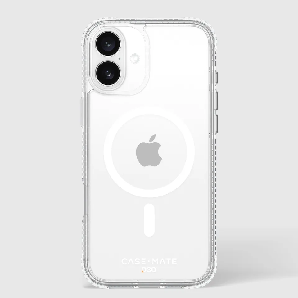 CASE-MATE Tough D3O Clear MagSafe coque iPhone 16 Plus transparente antichoc
