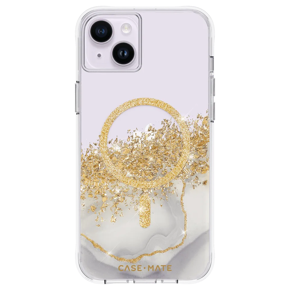 CASE-MATE Phone Cases Karat Marble coque iPhone 14 Plus MagSafe
