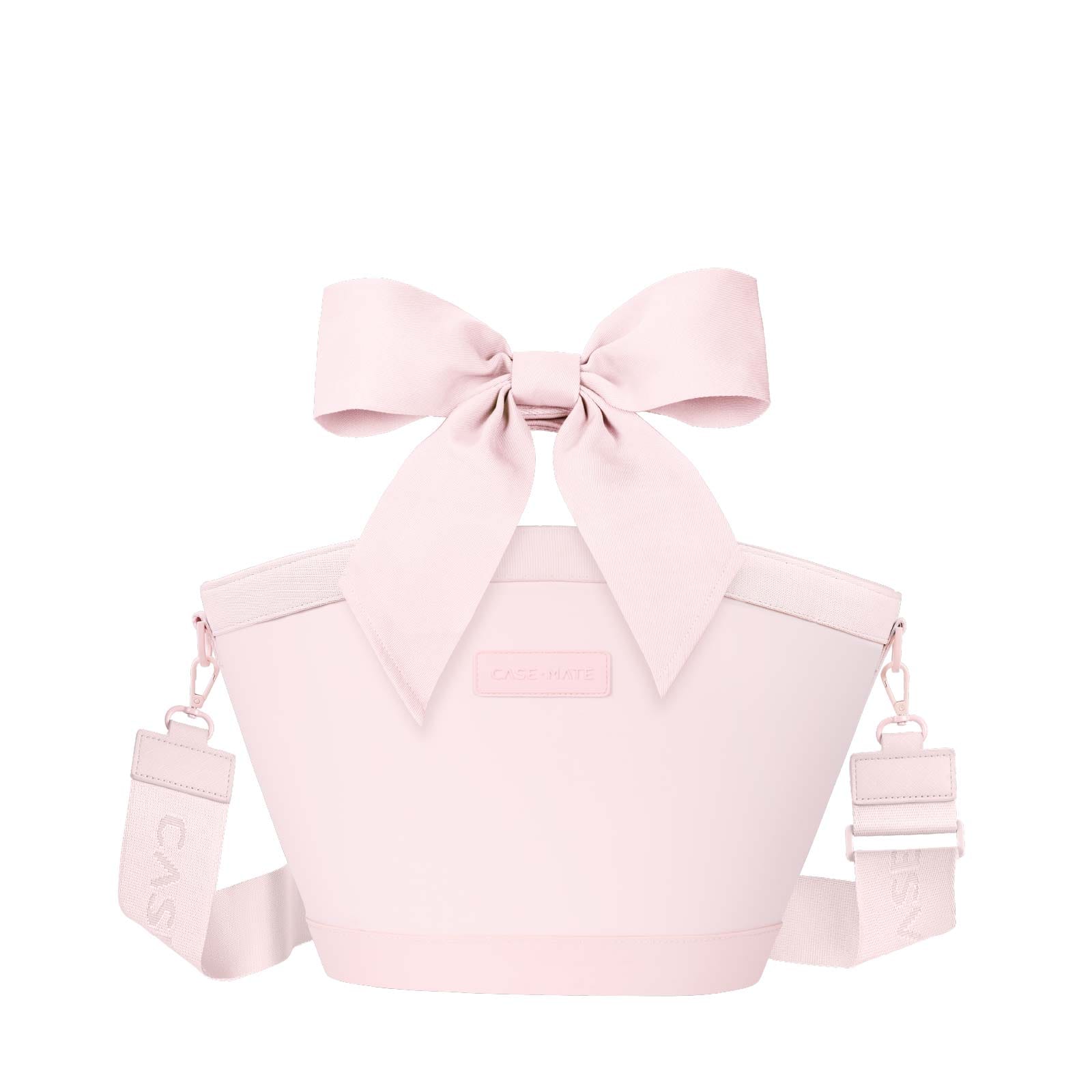 CASE-MATE Jelly Totes Jelly Cooler Tote sac isotherme 7 L Ballet Pink Bow et Tortoiseshell Bow isolé