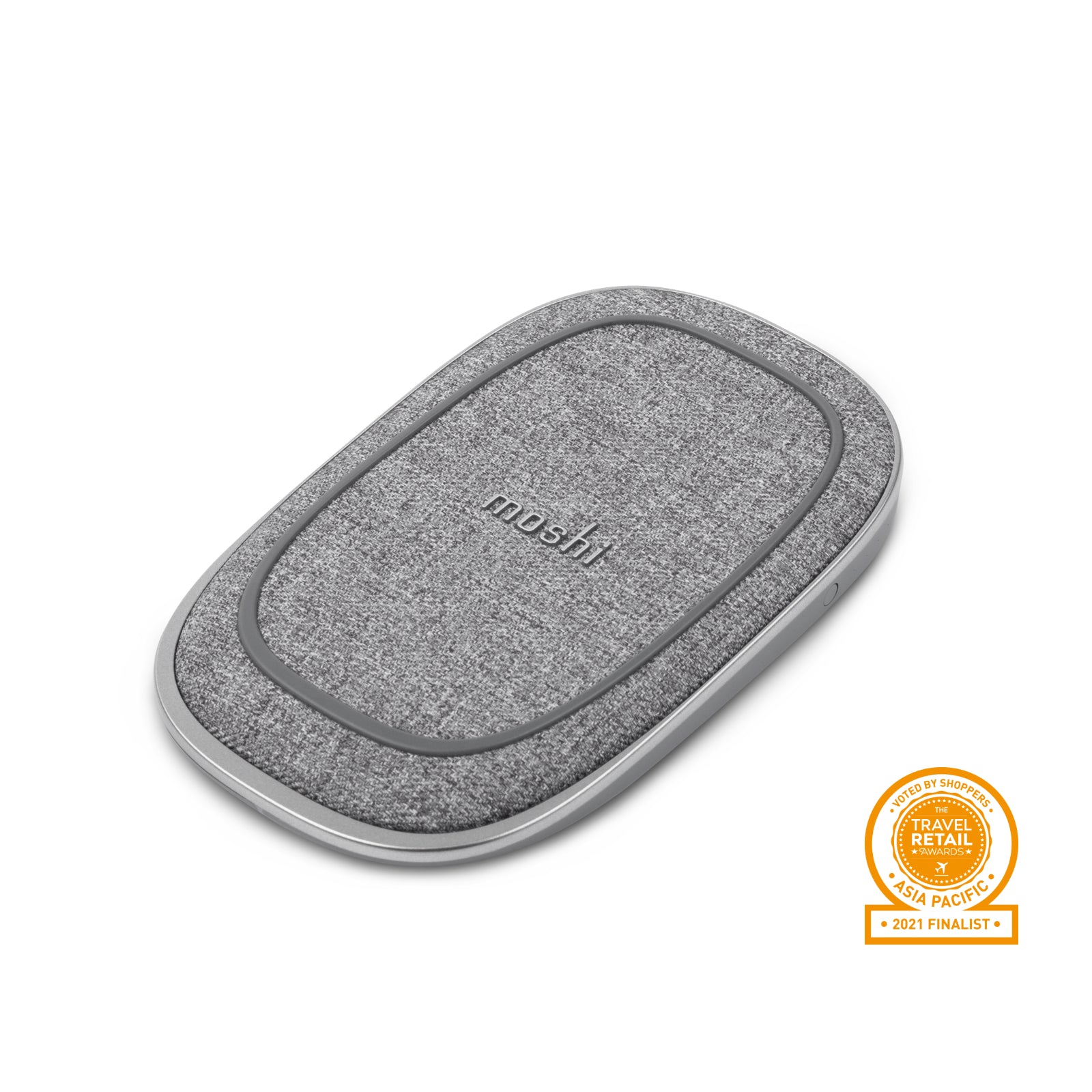Moshi Chargers Porto Q 5K batterie externe sans fil 5 000 mAh gris nordique Qi