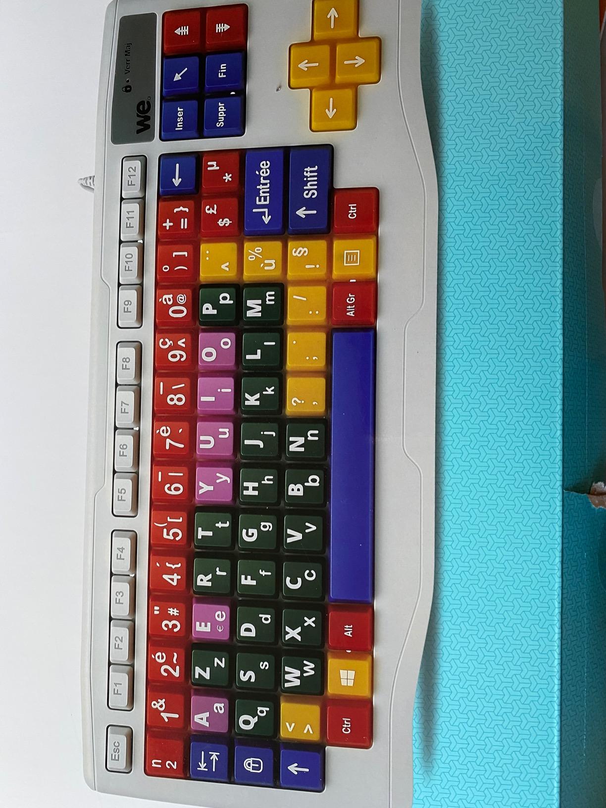 WE Informatique Wekcla clavier AZERTY enfant 84 touches USB