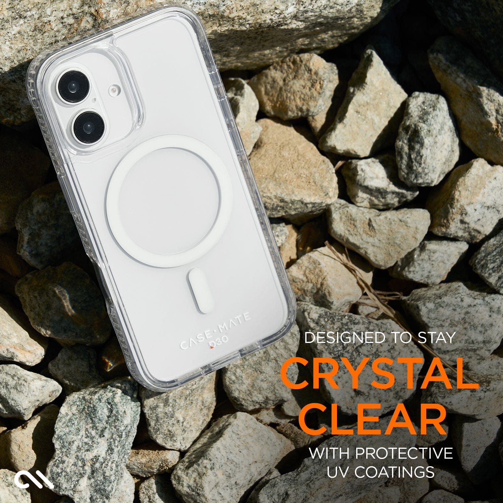 CASE-MATE Tough D3O Clear MagSafe coque iPhone 16 Plus transparente antichoc