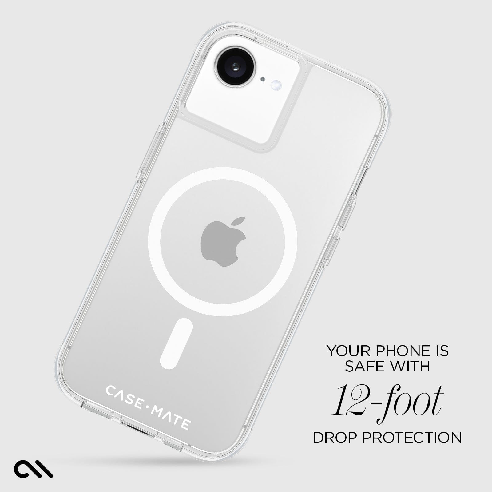 CASE-MATE Phone Cases Tough Clear MagSafe coque iPhone 17e/16e transparente