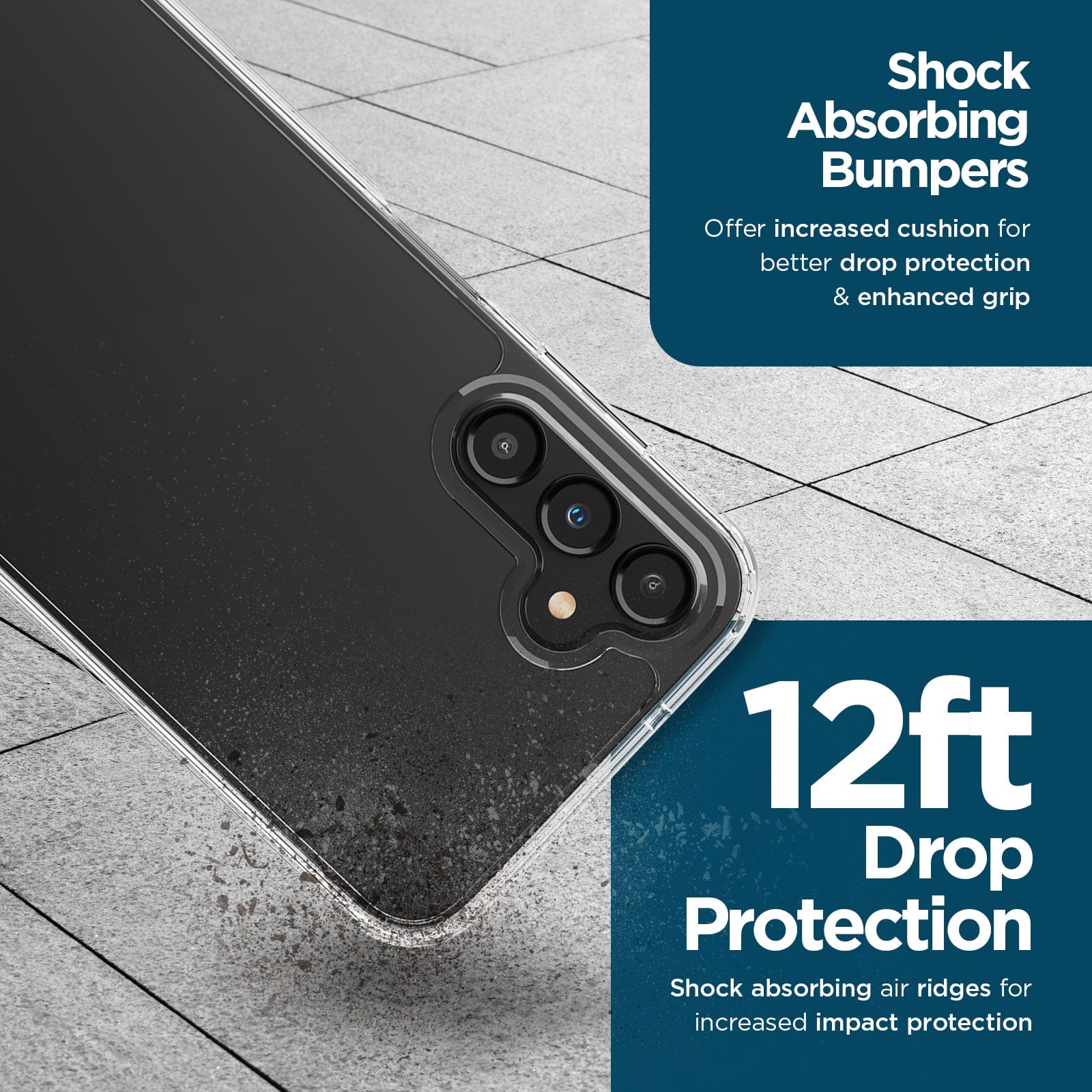 CASE-MATE Phone Cases Tough Clear Case + Screen Protector coque Galaxy A14 5G transparente