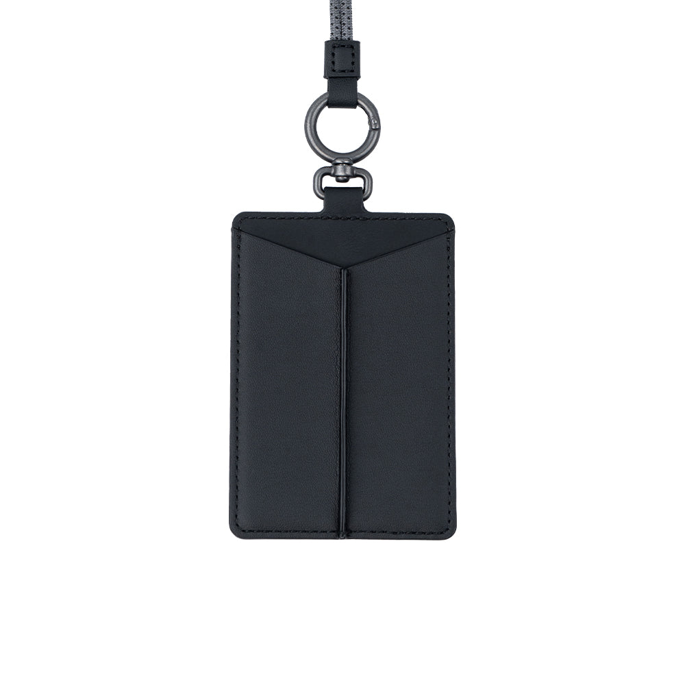 Moshi Card Holders and Keychains Flip ID/Badge Holder porte-badge cuir noir