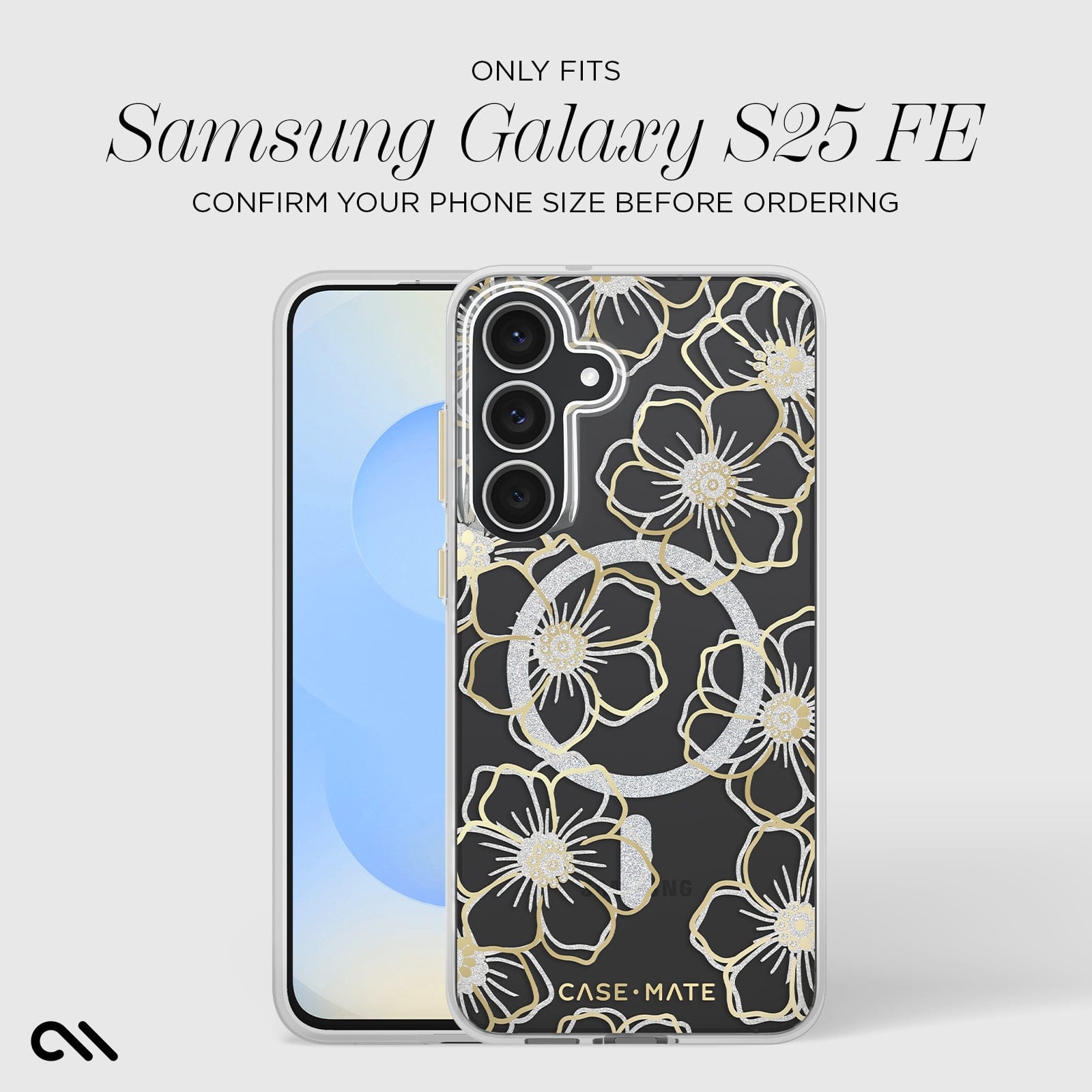CASE-MATE Phone Cases Galaxy S25 FE coque Floral Gems antichoc