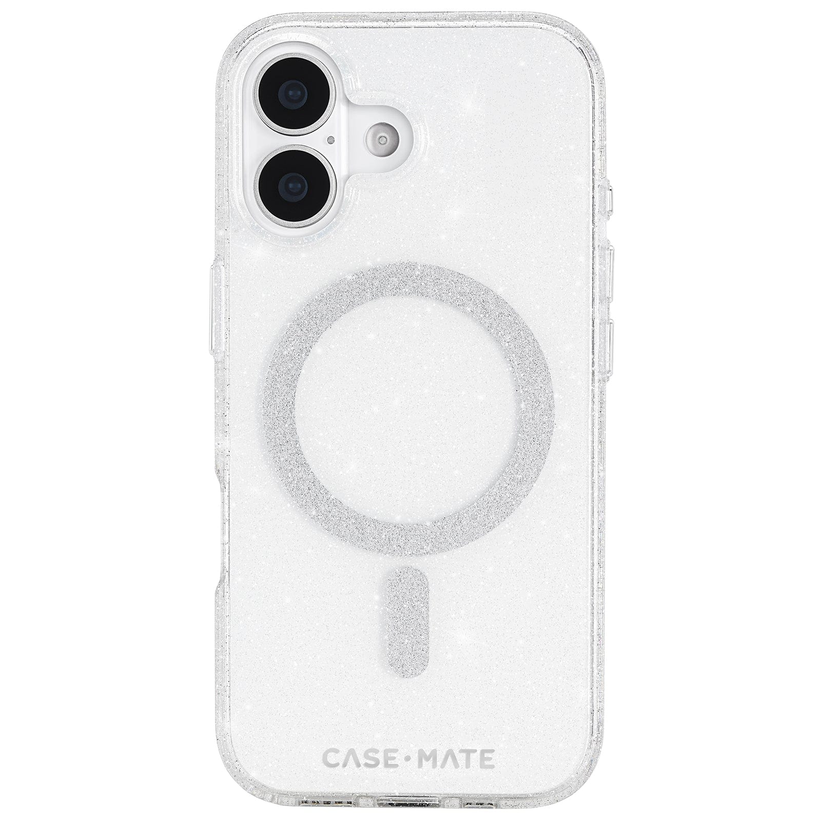 CASE-MATE Sheer Twinkle Silver MagSafe coque iPhone 17 argentée