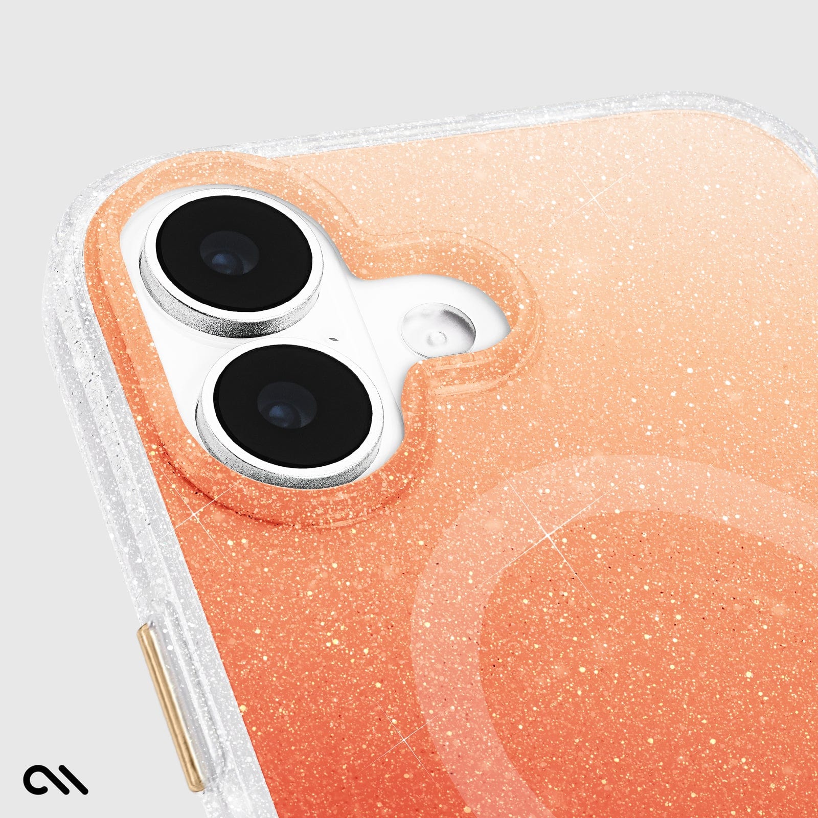 CASE-MATE Phone Cases Sheer Twinkle iPhone 17 coque orange ombré MagSafe