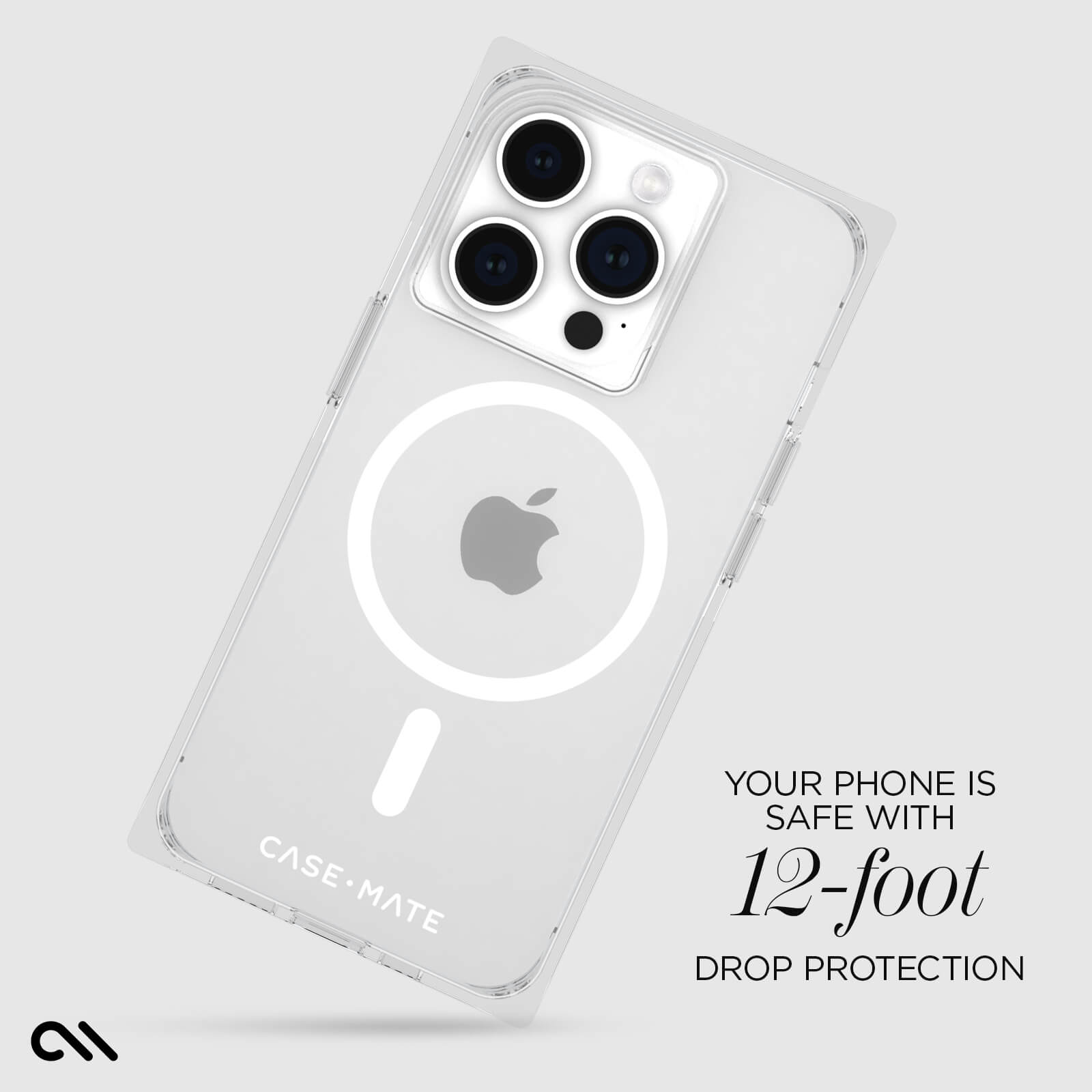 CASE-MATE Phone Cases Clear BLOX MagSafe coque iPhone 15 Pro transparente