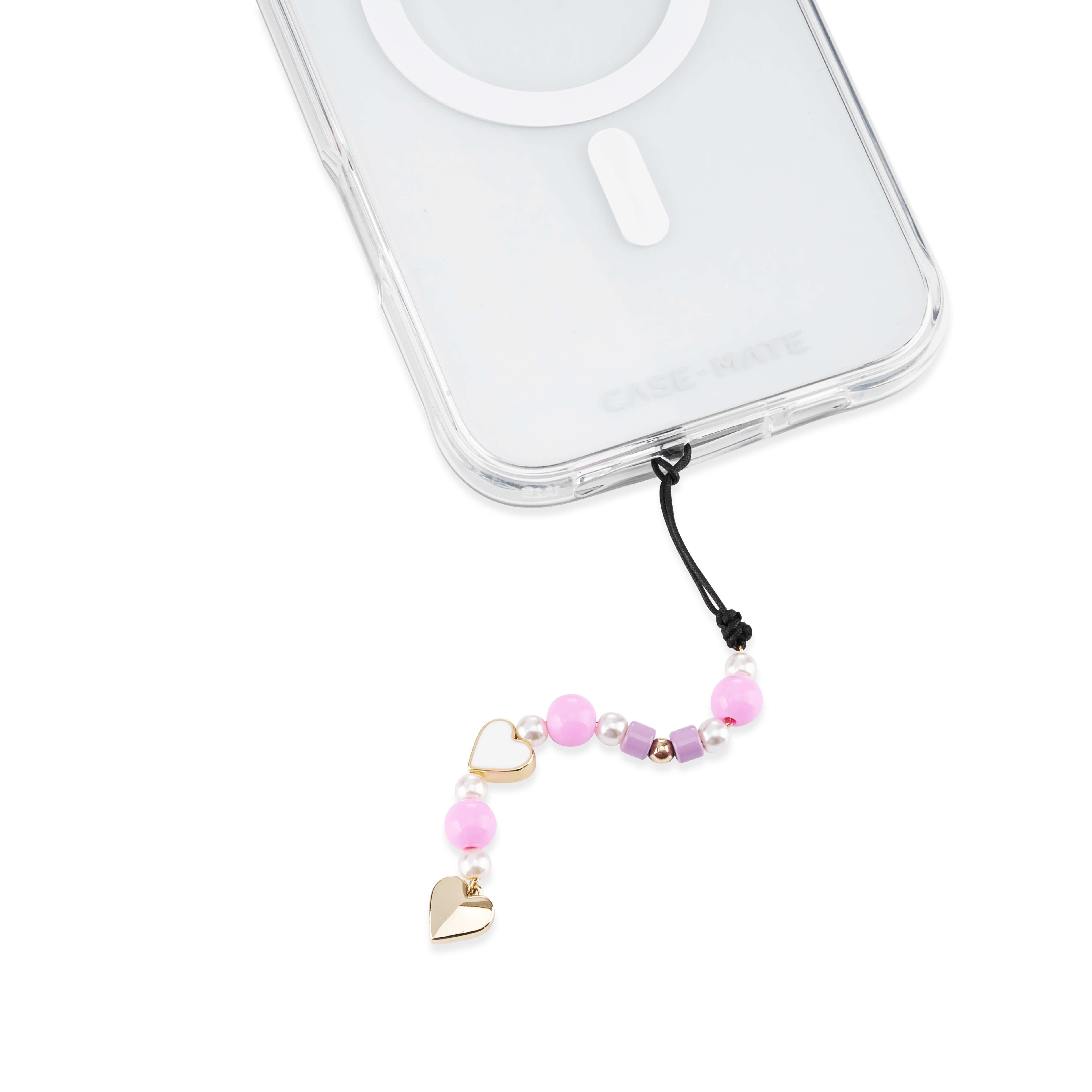 Case-Mate Mini Phone Charm breloque téléphone Pink Hearts