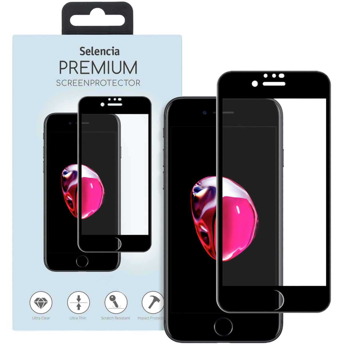 SELENCIA Protection d'écran en verre trempé Samsung Galaxy A71 – Edge to Edge