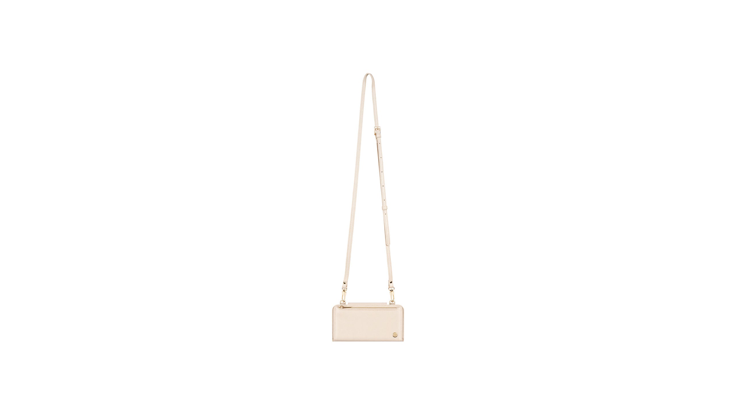 Moshi Wallets SnapTo Crossbody Wallet portefeuille Seashell White