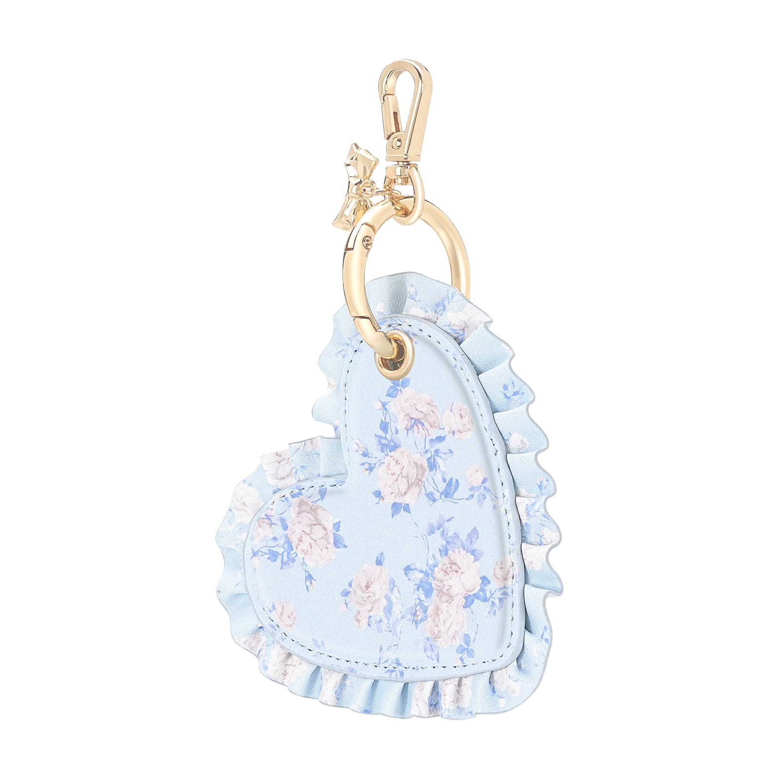CASE-MATE x LoveShackFancy Ruffled Heart AirTag Keychain Charm porte-clés AirTag
