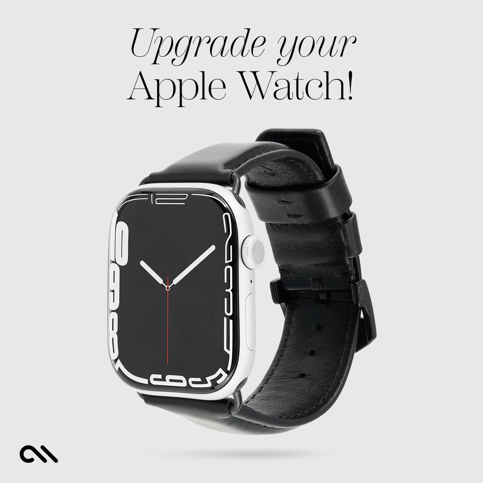 CASE-MATE Apple Watch Bands & Bumpers Signature Leather Band bracelet noir