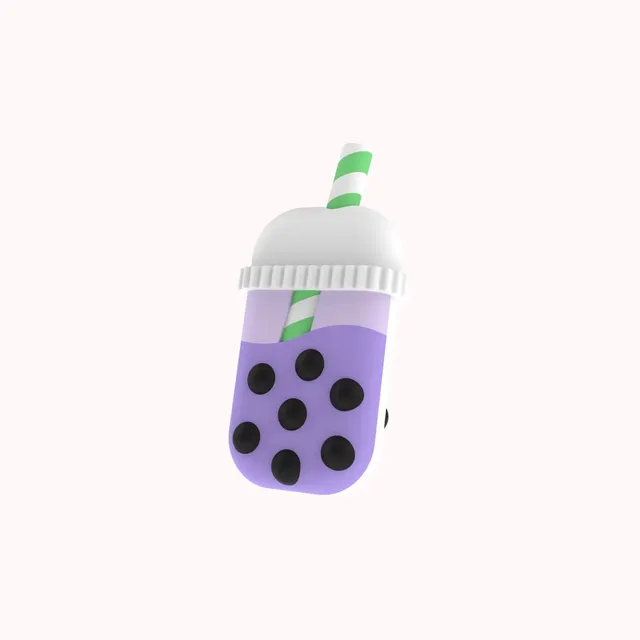 MoneyWalkie Coques Bubble Tea Taro, coque