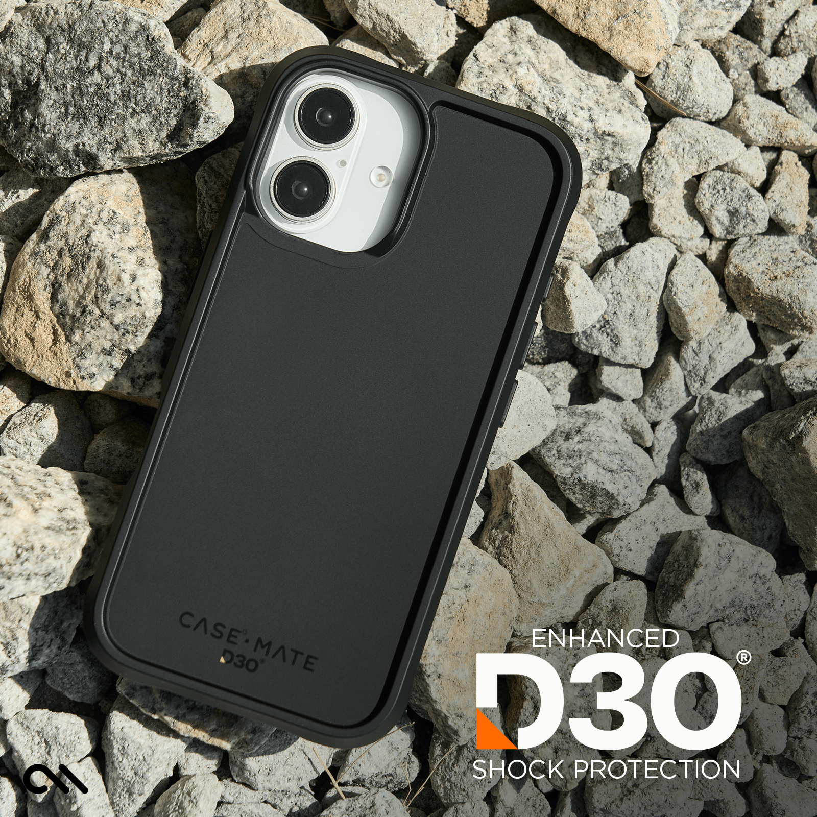CASE-MATE Phone Cases Tough D3O® Black MagSafe coque iPhone 16 noire antichute 4,9 m