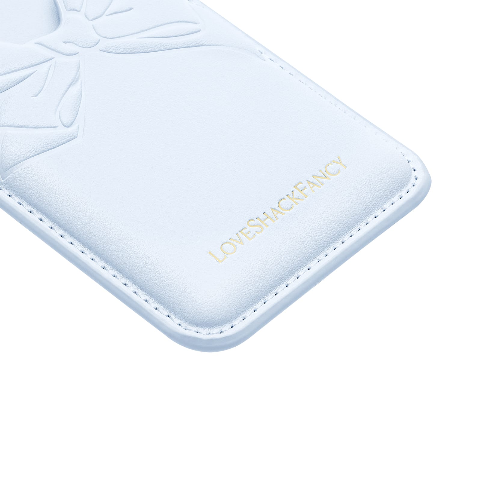 CASE-MATE Phone Accessories Case-Mate x LoveShackFancy Adhesive Bow Wallet portefeuille adhésif bleu