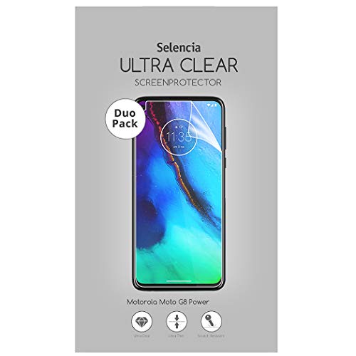 SELENCIA Moto G8 Power film de protection écran lot de 2 transparent