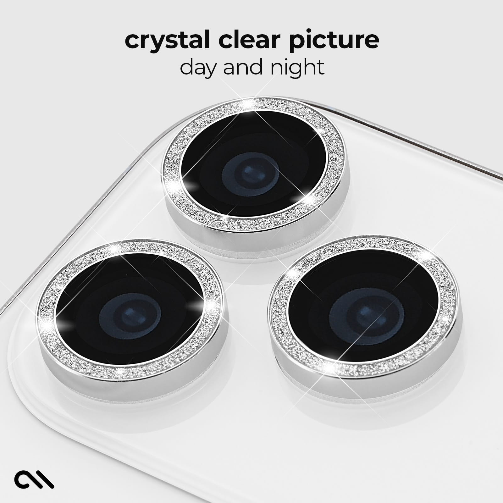CASE-MATE Lens Protectors Camera Lens Protector iPhone 18 Pro / Pro Max protection caméra Twinkle Midnight Black