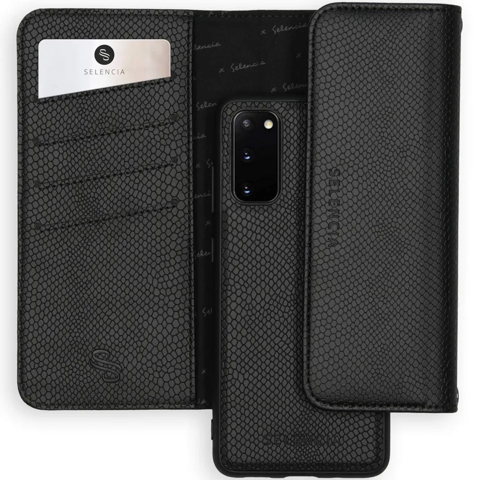 SELENCIA Pochette de protection Tierra étui Samsung Galaxy S20 noir