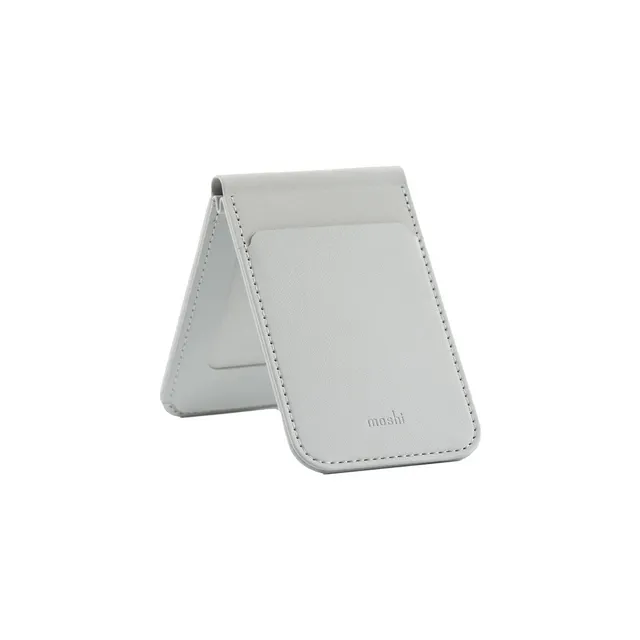 Moshi Accessories Magnetic Mirror Wallet Stand porte-cartes miroir et support Foggy Gray