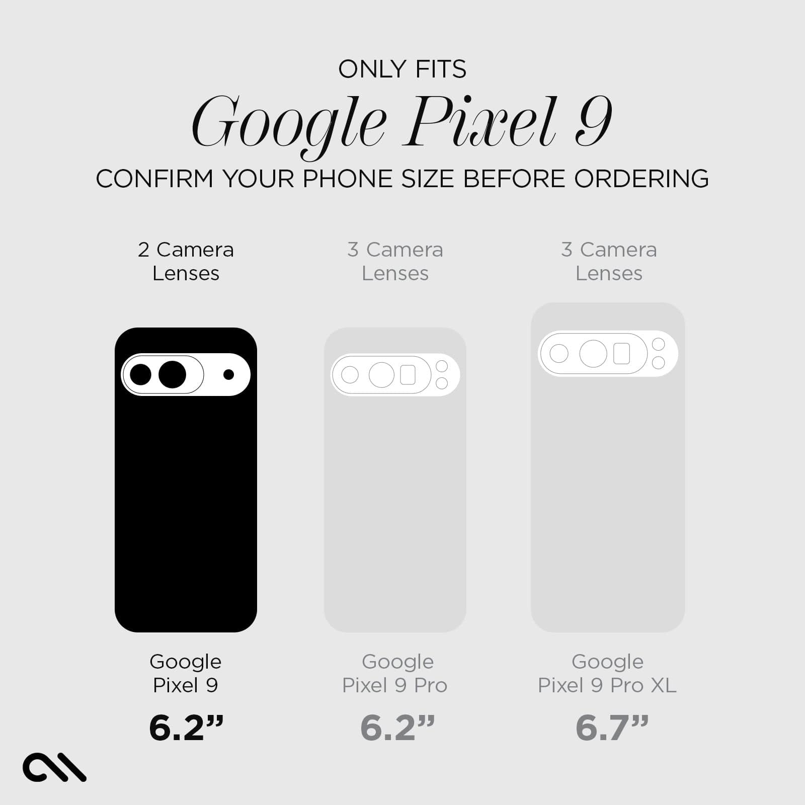 CASE-MATE Lens Protectors Glass Camera Lens Protector Pixel 9 protection transparente