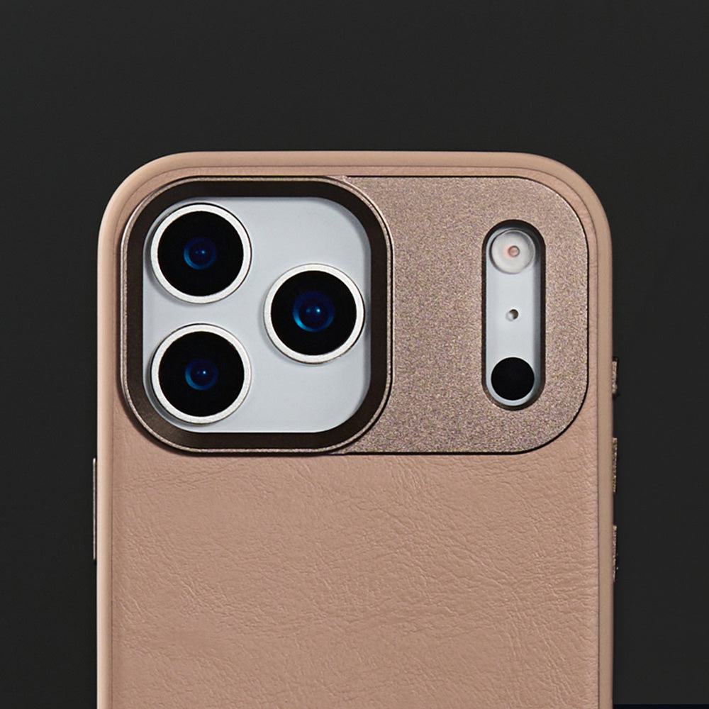 Moshi Cases Kameleon Kickstand Case coque iPhone 17 Pro brune MagSafe