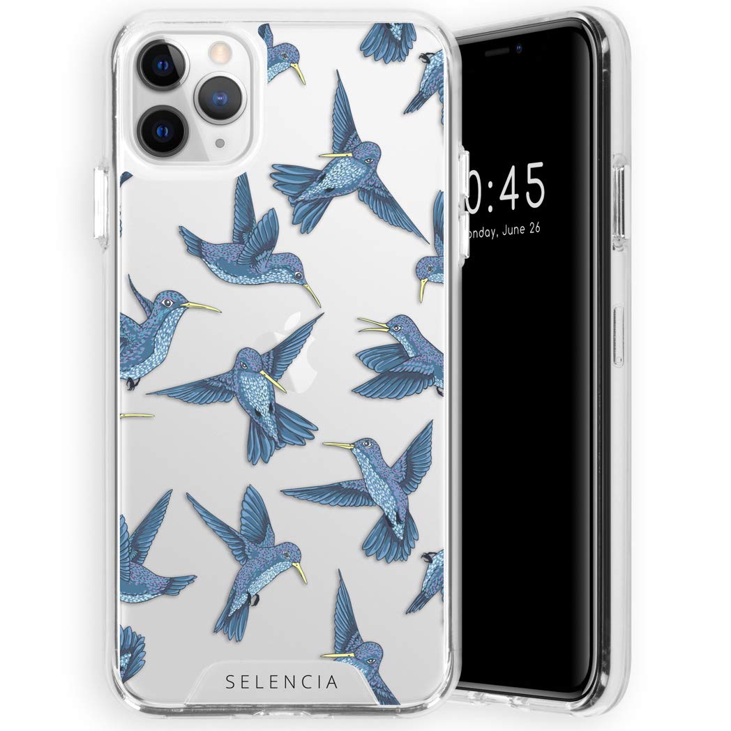 SELENCIA Zarya coque iPhone 11 Pro Max motif oiseaux Qi antichoc